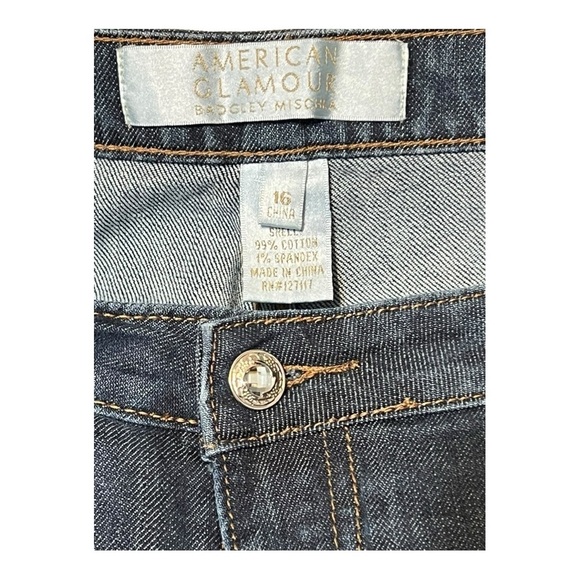 Badgley Mischka Jeans American Glamour Plus-Size Straight Leg Bootcut Denim Jean - Picture 3 of 4